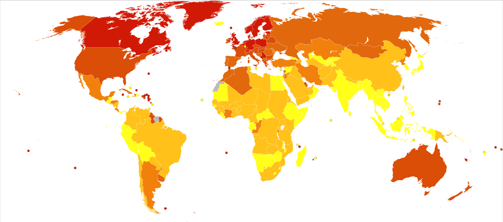 Išsėtinės sklerozės paplitimas