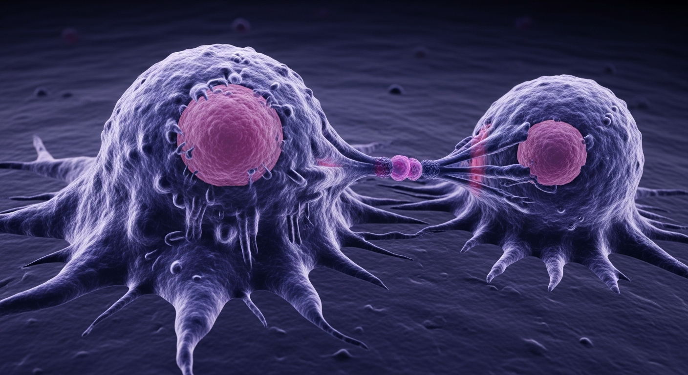 Vėžio ląstelė dalijasi nekontroliuojamai